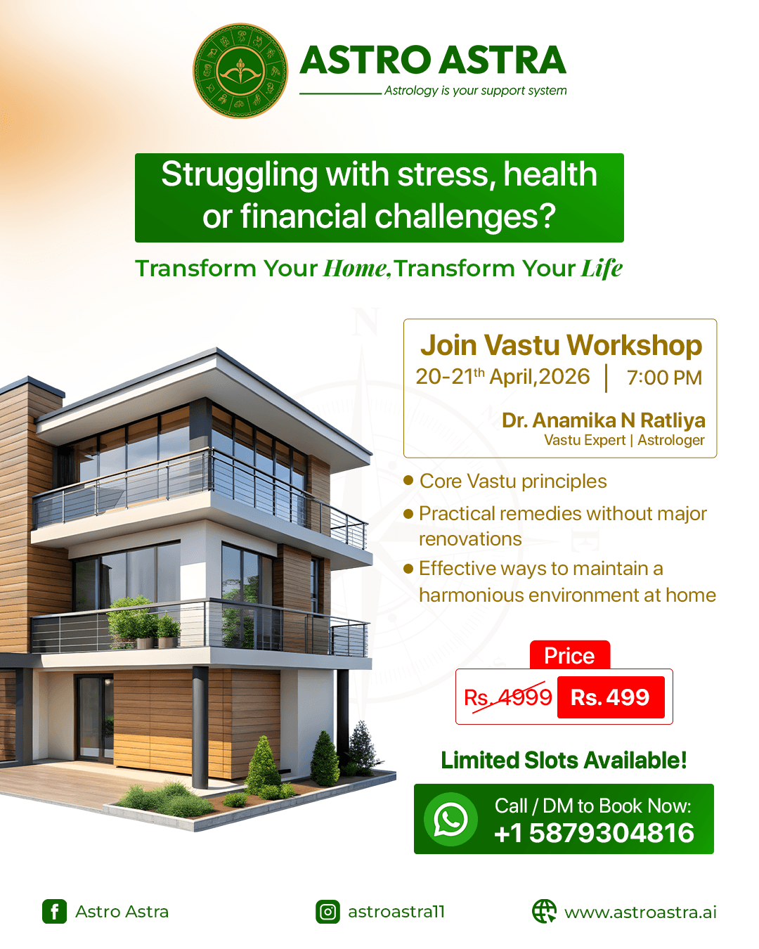 Vastu Workshop - Online